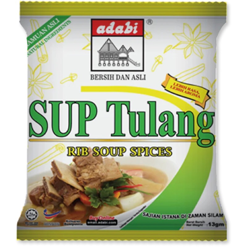 Rempah Sup Tulang Adabi 13g | Shopee Malaysia