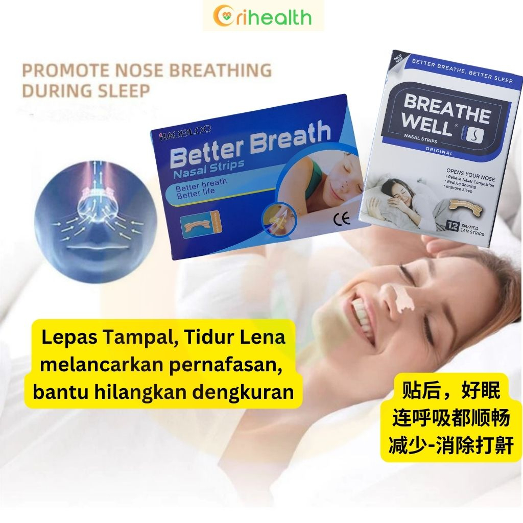 Orihealth [ HaoBLOC | Breathe Well ] Better Breath Nasal Strips 20s ...