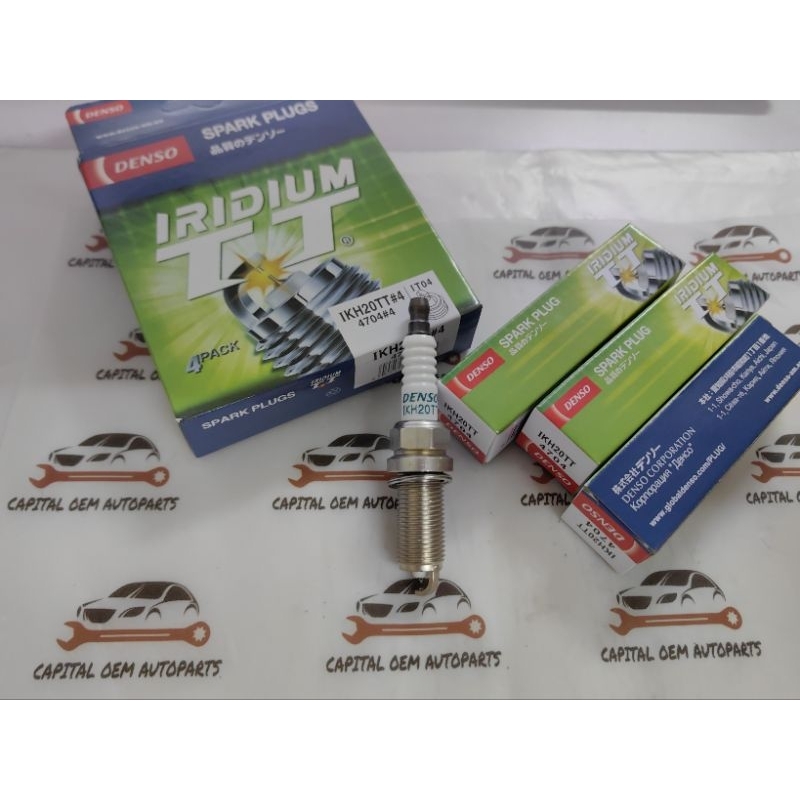 【100% ORIGINAL】DENSO Iridium Power IKH20TT Spark Plug For Honda Civic ...