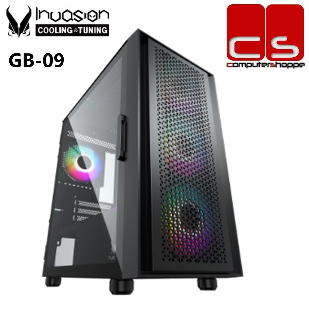 Invasion Gb-09 M-atx Mini-tower Casing With Argb Fan 