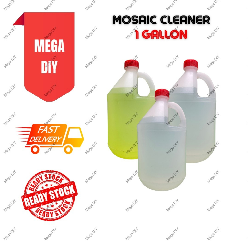 [1 GALLON] Mosaic Tile Cleaner Acid / Cement Remover / Asid Kuning / Asid Pencuci Mosek Shopee