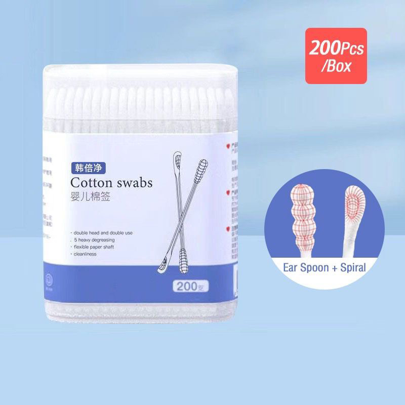 30pcs Baby Cotton Swabs Oral Cleaner Cotton Bud Baby for Clean Eye Ear