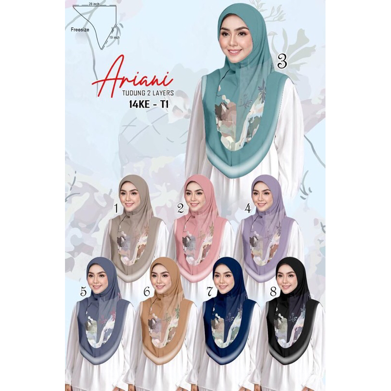 Tudung Sarung ARIANI Vietnam ( 2 Layer ) | Shopee Malaysia