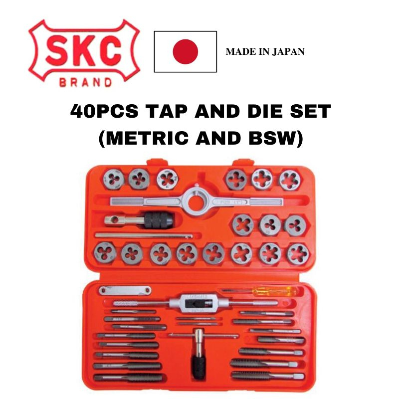 SKC 40Pcs Tap & Die Set (Metric & BSW) Shopee Malaysia