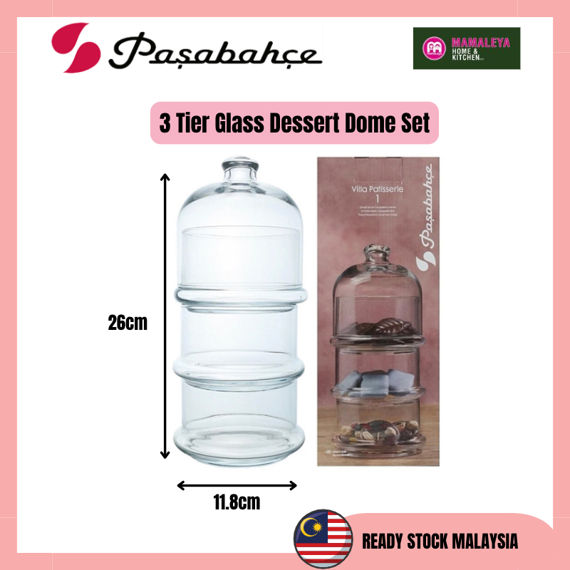 11 Cm - Pasabahce Petite Patisserie Coupe Avec Dôme En Verre
