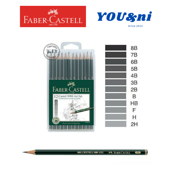 100% Original Faber-Castell 9000 Graphite Pencil ( Pcs ) | Shopee Malaysia