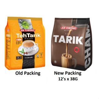 AIK CHEONG Teh Tarik 3in1 Classic /4in1 Halia / Cham Combo (38g x