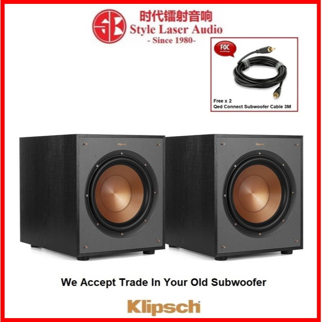 Klipsch R100SW 10" Dual Subwoofer Combo Shopee Malaysia
