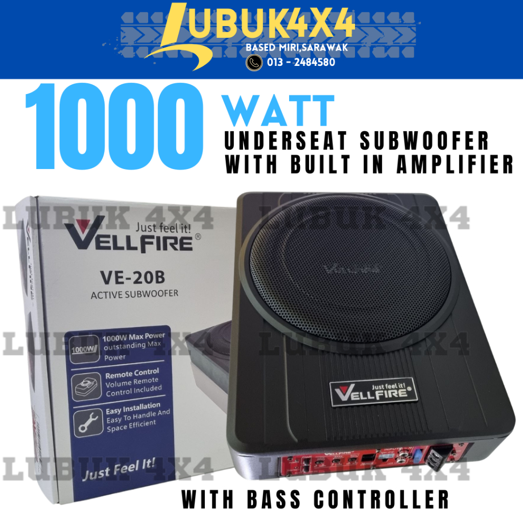 1000 Watt Underseat Subwoofer Vellfire with Bass Controller | Shopee ...
