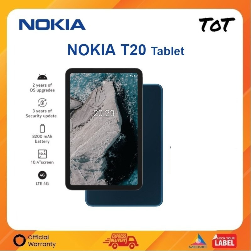 Nokia T20 tablet receives Android 13 update with new Features, Enhancements!