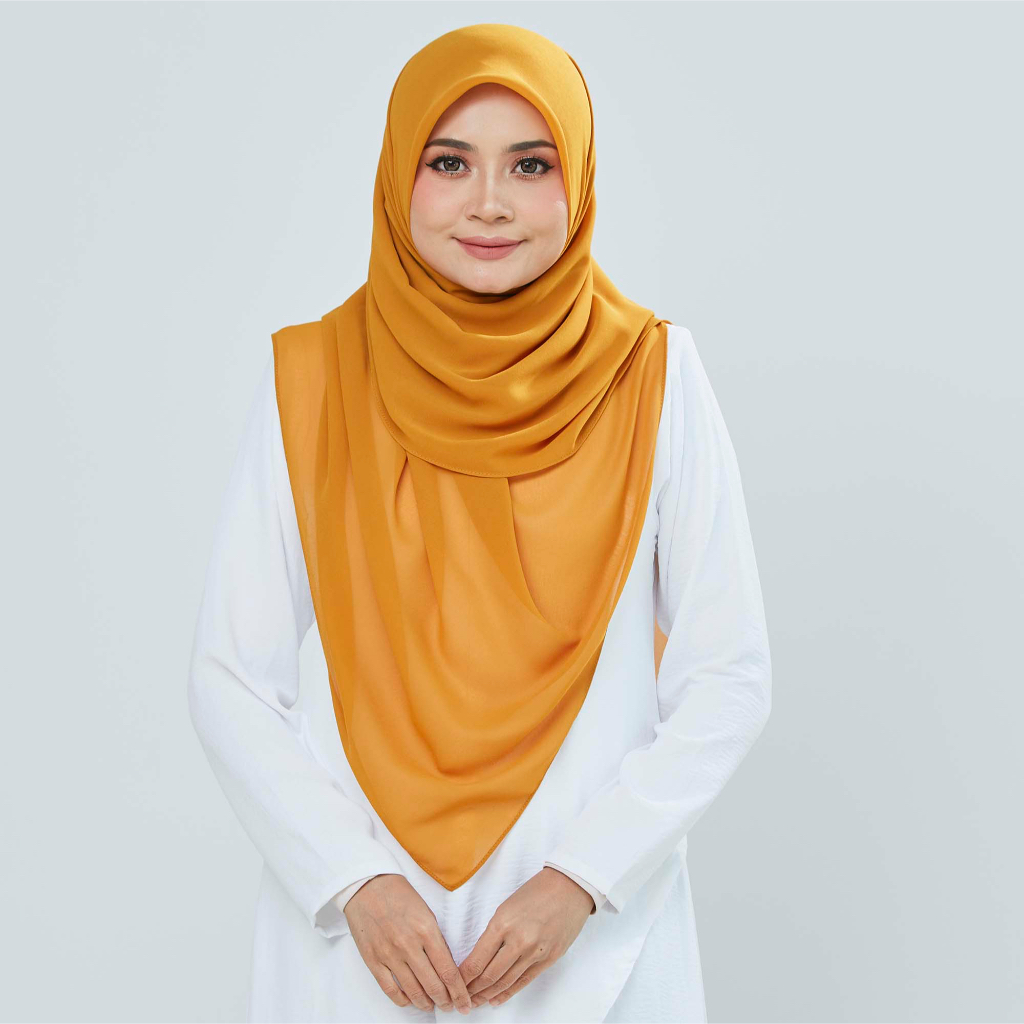 Tudung Bawal Chiffon Empat Segi [BIDANG 45, 50 & 55] WARNA BARU ...