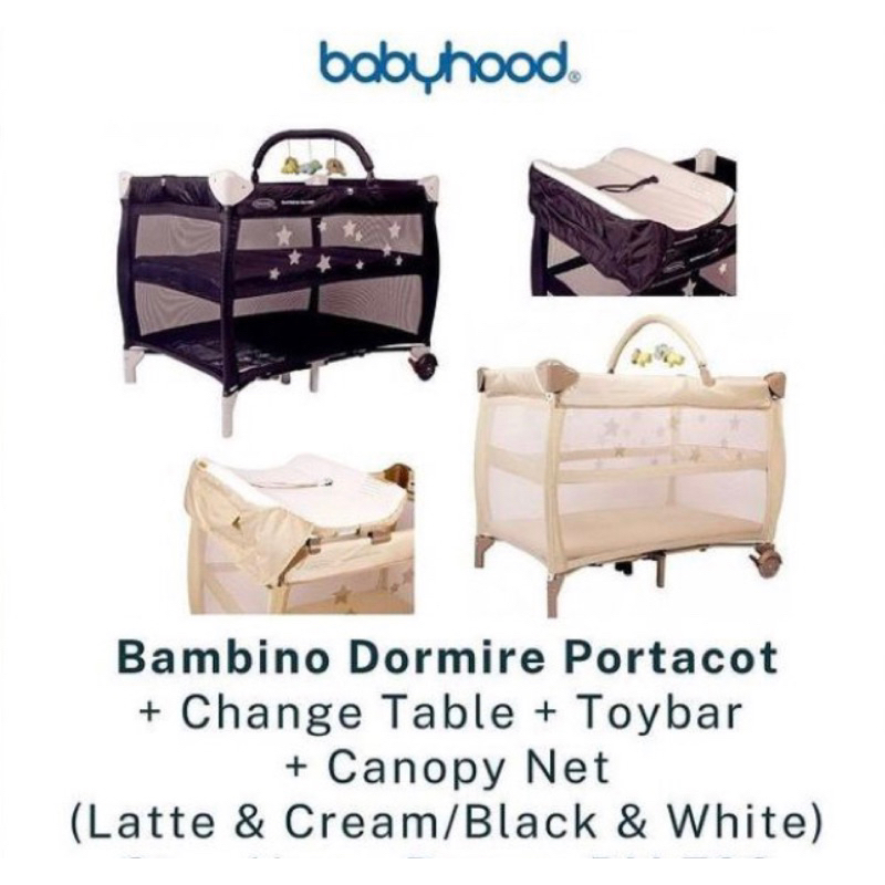 Babyhood portacot sales