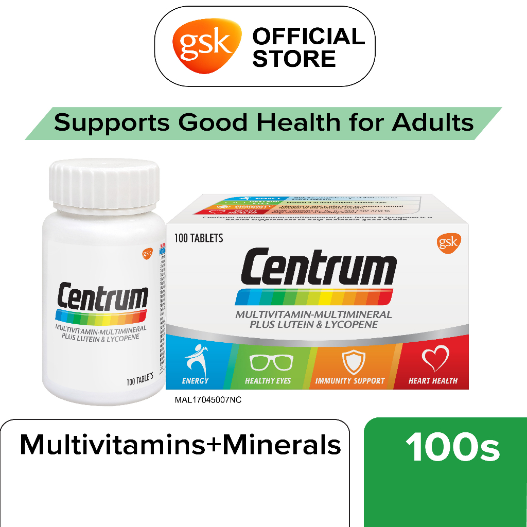 Centrum MultivitaminMultimineral Plus Lutein Healthy Eyes & Lycopene