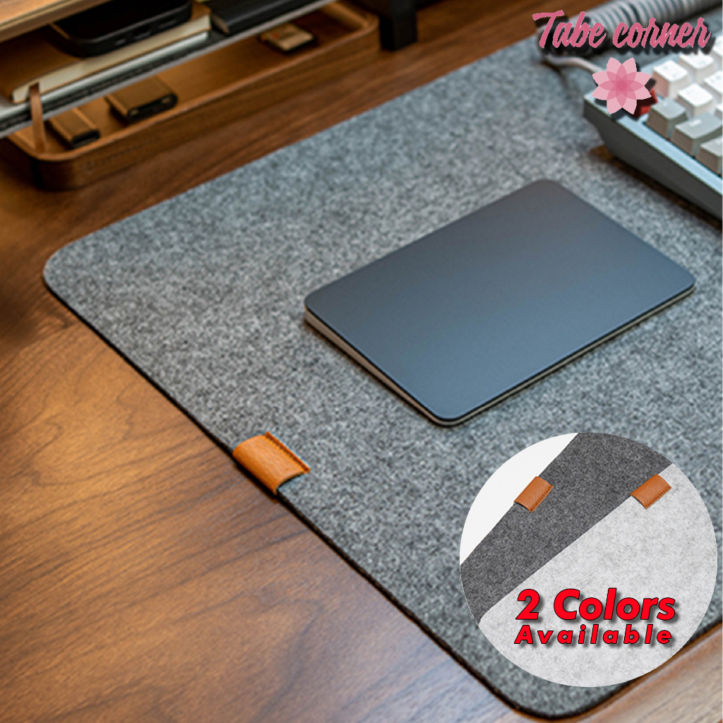 TMSP Anti Slip Wool Felt Desk Pad Large Mouse Pad, NonSlip Desk Mat
