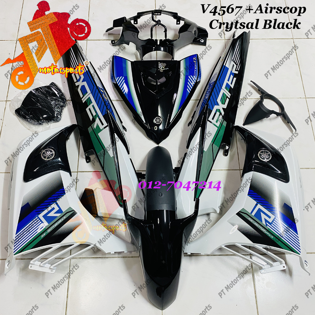 Yamaha LC 135 Cover Set White Black Exciter R Silver Malibu Vietnam OEM