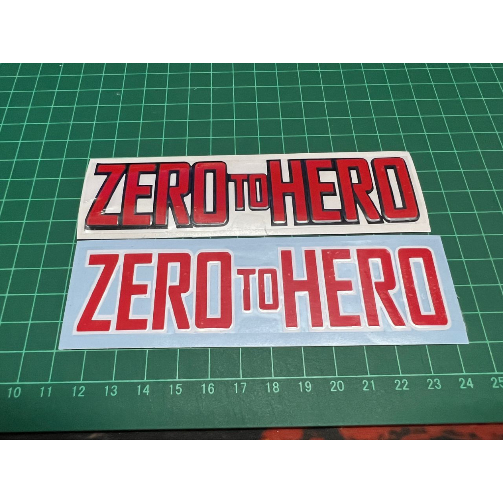 【Ready Stock】Zero to Hero vinyl custom sticker untuk motor atau kereta ...