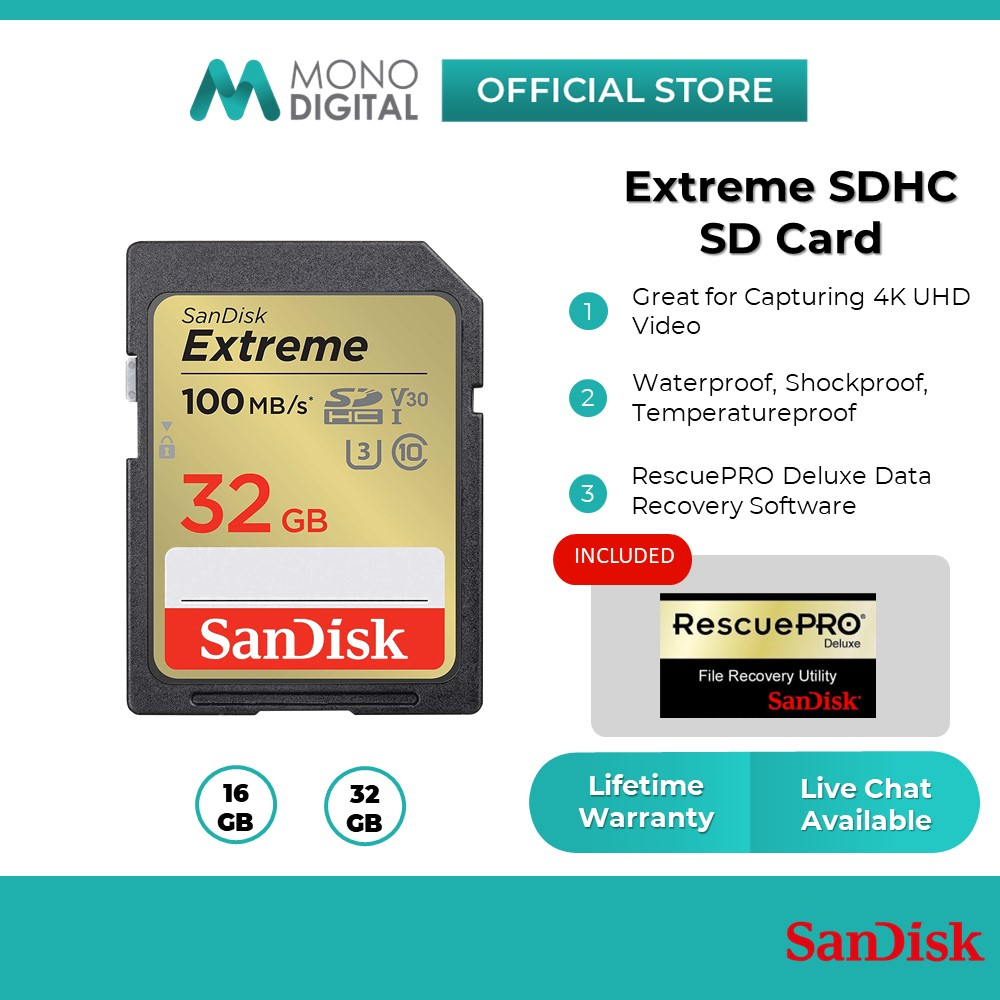 Sandisk extreme hot sale u3 32gb