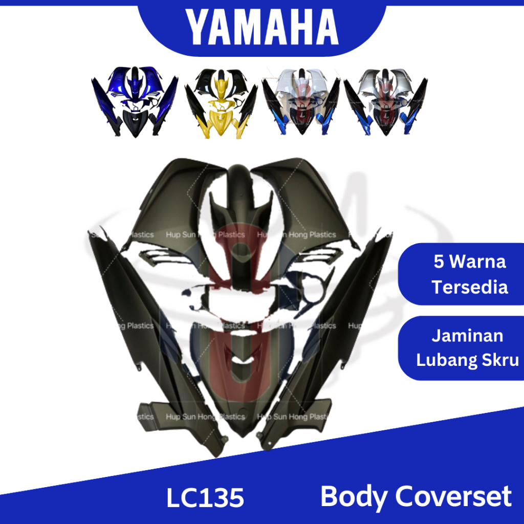 YAMAHA 135LC New V3 5s (C) Clutch 5 Speed Body Cover Set Body Kit LC135 ...