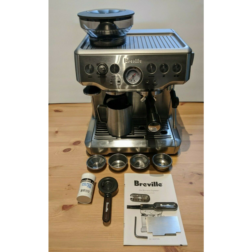 Breville BES870 Barista Express Espresso Machine [Free Breville Knock