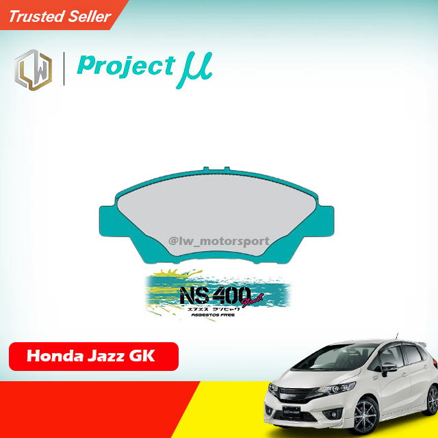 Honda City Gm6/Jazz Gk Project Mu Ns400 Brake Pad (Front) Pma 8489