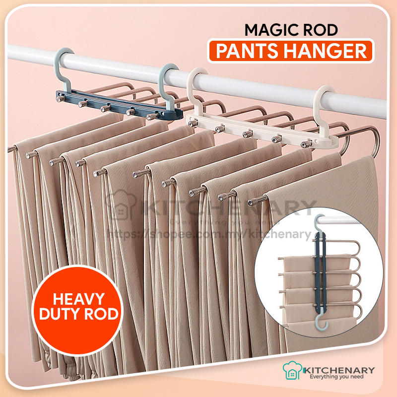 Hanger Magic Pant, Space Saving Closet Hangers Multi Functional Pants