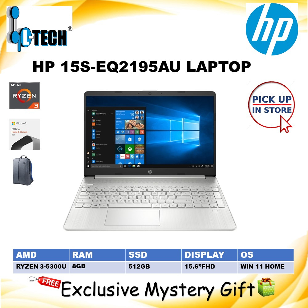 Hp 15s Eq2195au Laptopspruce Blue Shopee Malaysia 8909