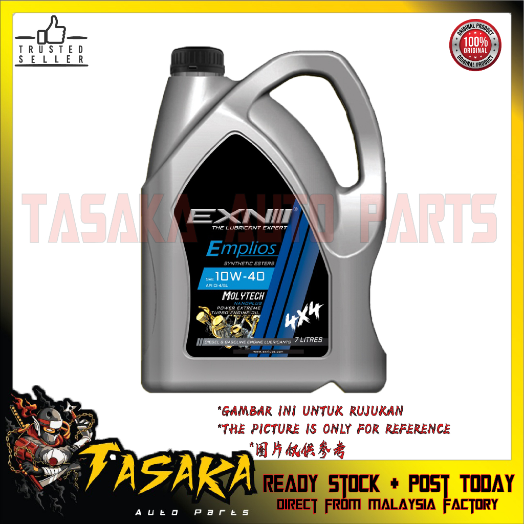 EXN - EMPLIOS SAE 10W40 SEMI SYNTHETIC ENGINE OIL ESTERS 7L - API CI-4 ...