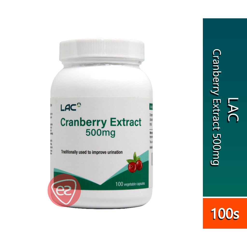 LAC CRANBERRY EXTRACT 500MG VEGETABLE CAPSULE 100S (WAS KNOWN AS GNC