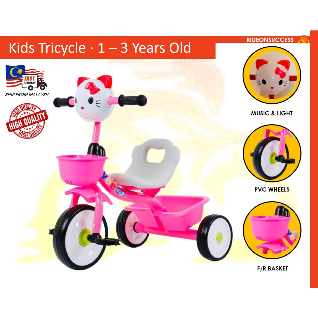 Veego Kids Hello Kitty Tricycle 408 k Shopee Malaysia