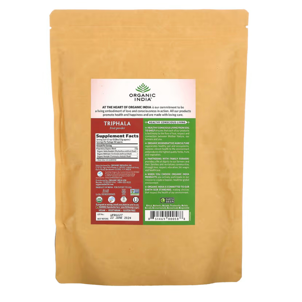 Organic India, Triphala, Fruit Powder, 16 oz (454 g) Shopee Malaysia