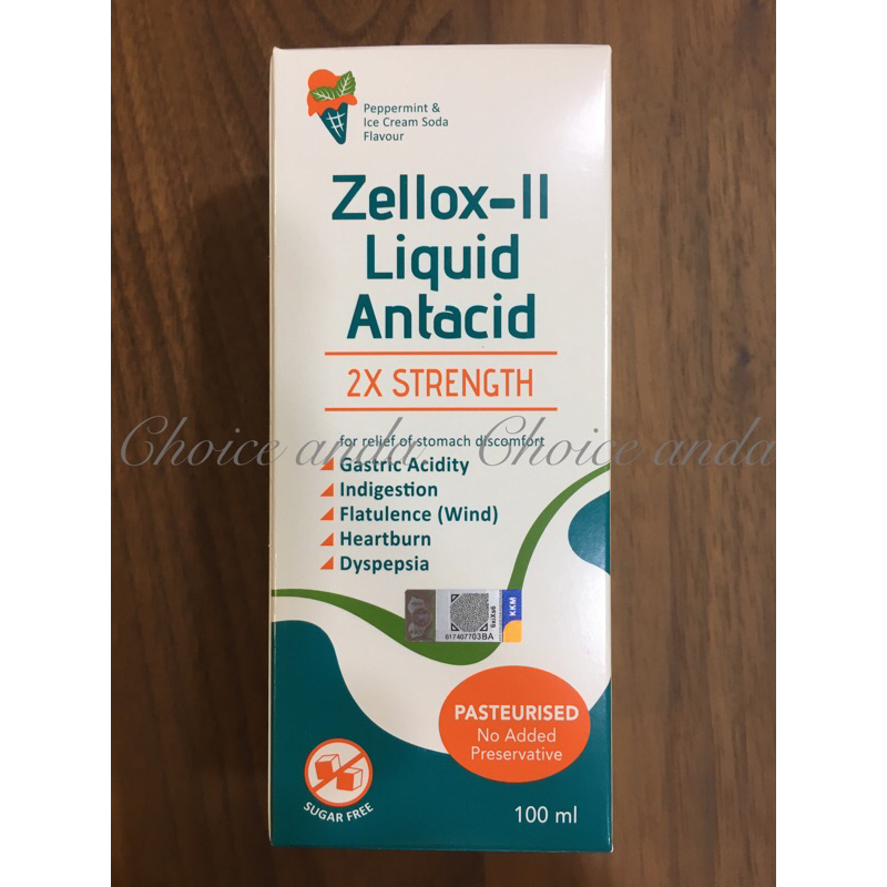 Expiry Date 1226 Zellox Ii Liquid Antacid 2x Strength 100ml