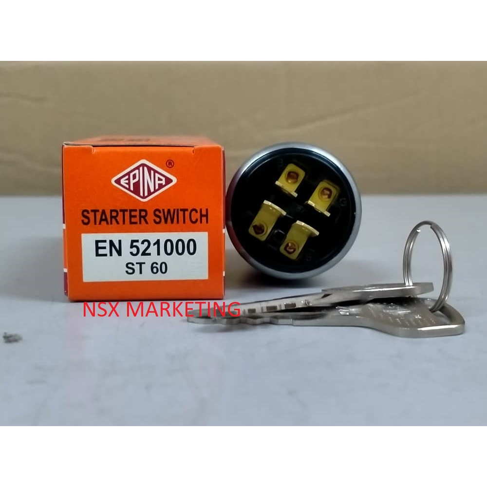 EN521000 ORIGINAL EPINA DENKI HEAVY DUTY KEY SWITCH 4PIN(ST60) FOR USE