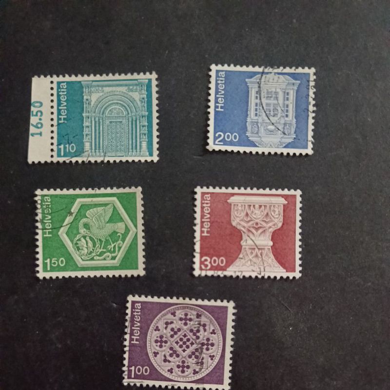 H12 Helvetia Switzerland 5 different definitive used part set Shopee
