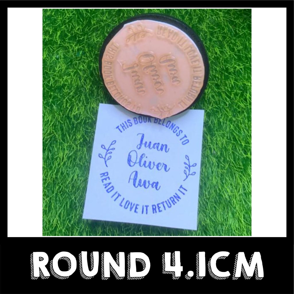 EXTRA Large Size Custom Made polymer Rubber stamp (fast shipping