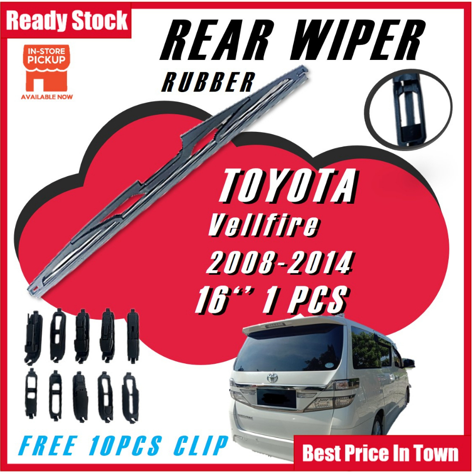 Rear Car Wiper Rubber For TOYOTA Vellfire 20082014 Wiper Kereta