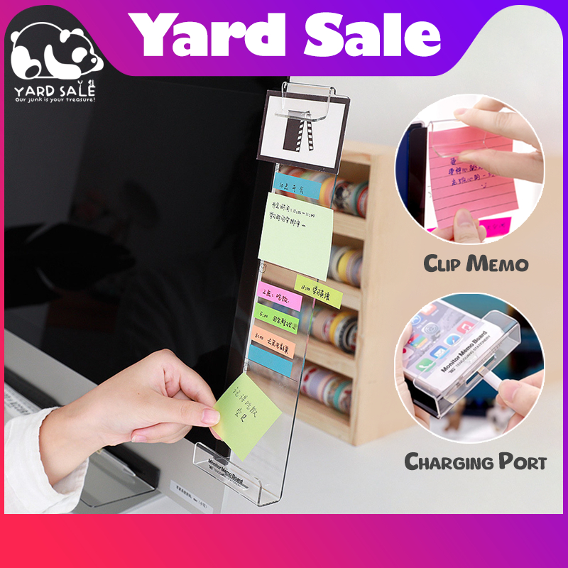 Yard Sale Acrylic Monitor Message Memo Board Computer Monitor Side