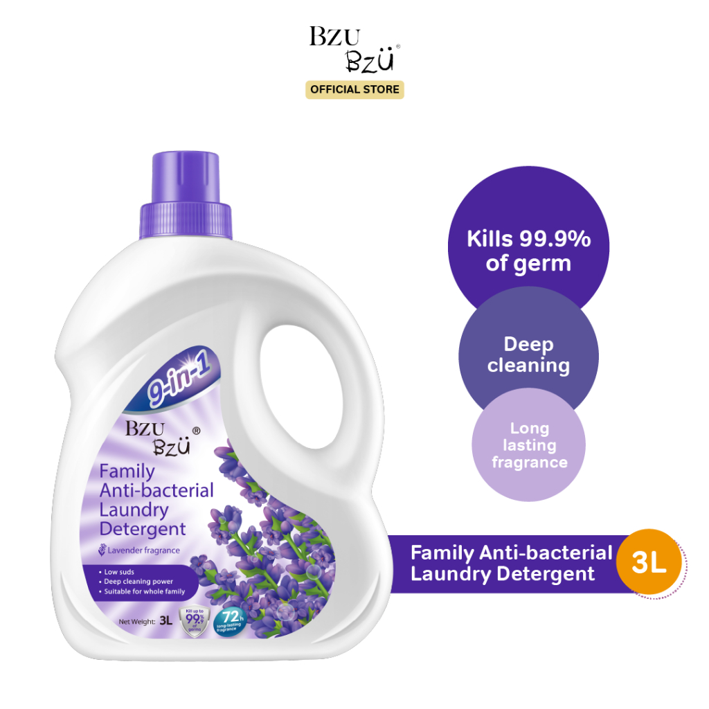 BZU BZU Family AntiBacterial Laundry Detergent (3L) Shopee Malaysia