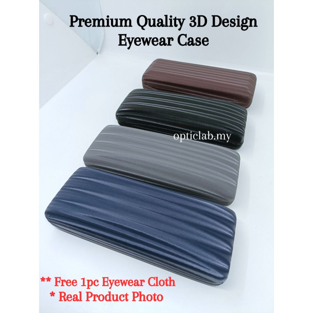 Premium Kualiti 3D Design Eyewear Hard Spectacles Case Kotak Cermin ...