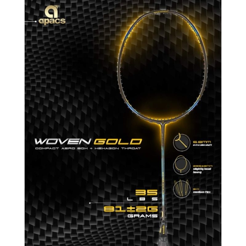 APACS WOVEN (FREE STRING INSTALLATION) WOVEN EDITION! | Shopee Malaysia