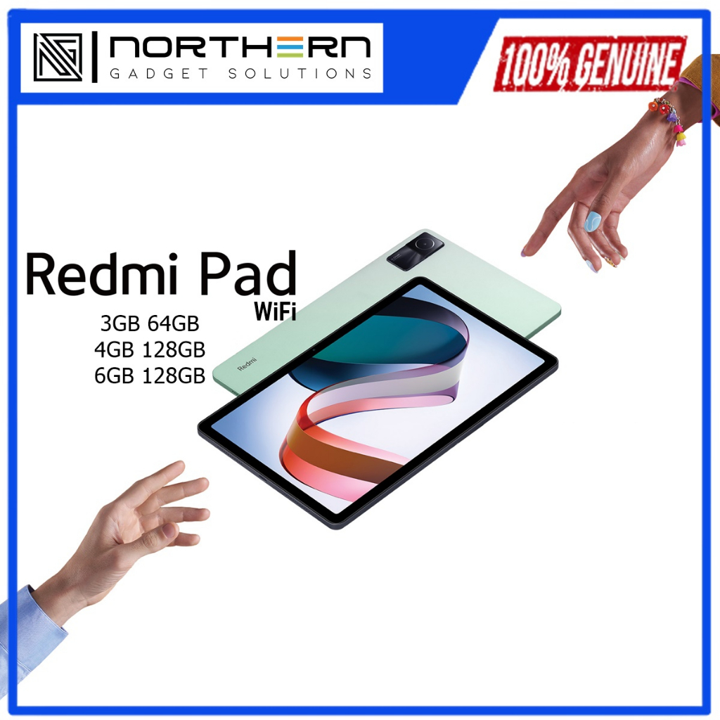 Redmi Pad Tablet 10inches display Wifi 3GB/4GB/6GB RAM & 64GB/128GB ROM ...