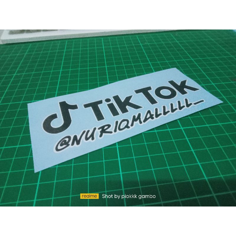 sticker Tik tok custom Shopee Malaysia