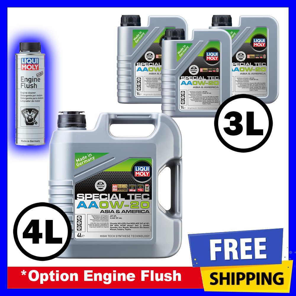 Liqui Moly Fully Synthetic Special Tec AA 0W20 4L/3L Engine Oil (0W20