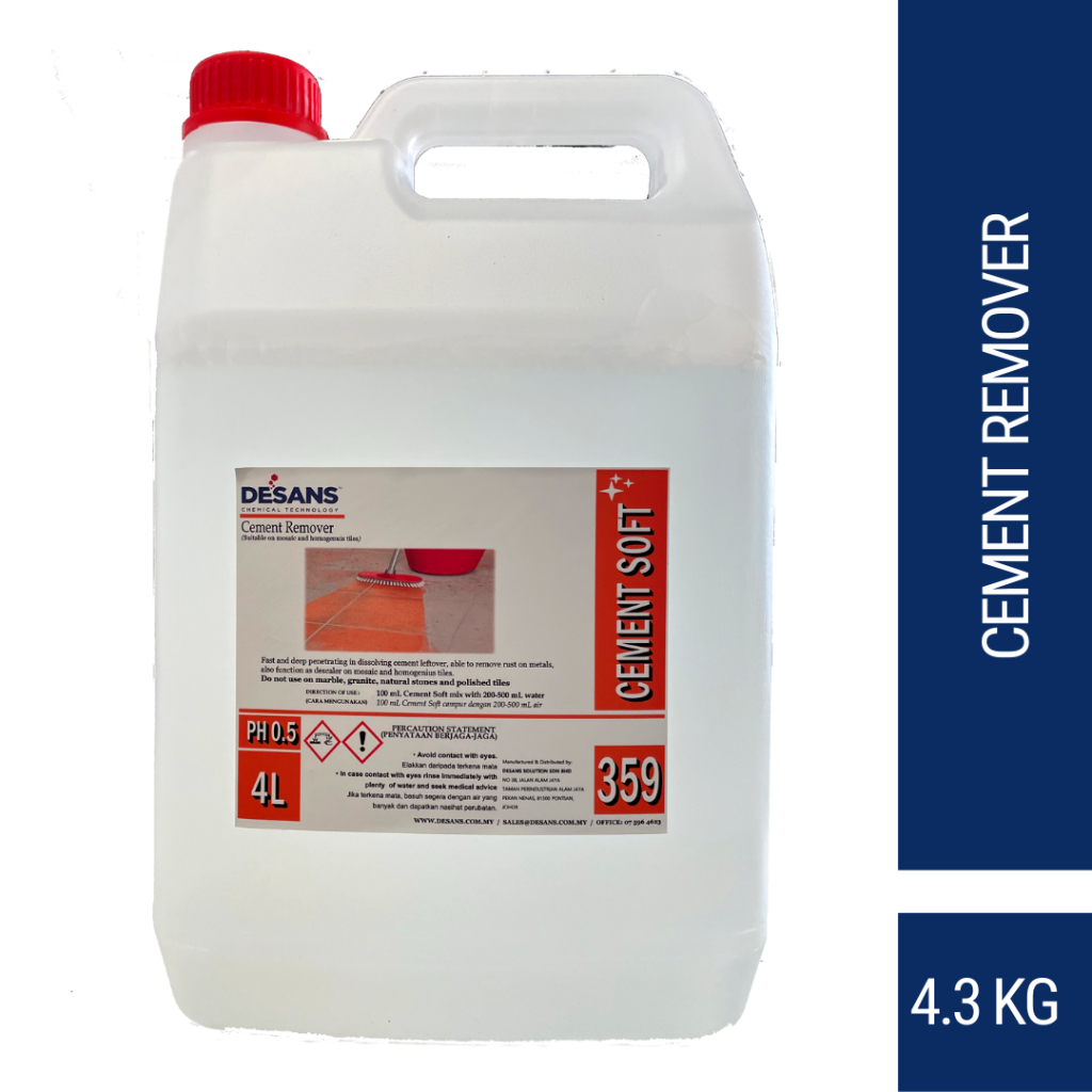 [4 3kg] Cement Remover Ds359 Removes Cement Stain And Grout And Rust