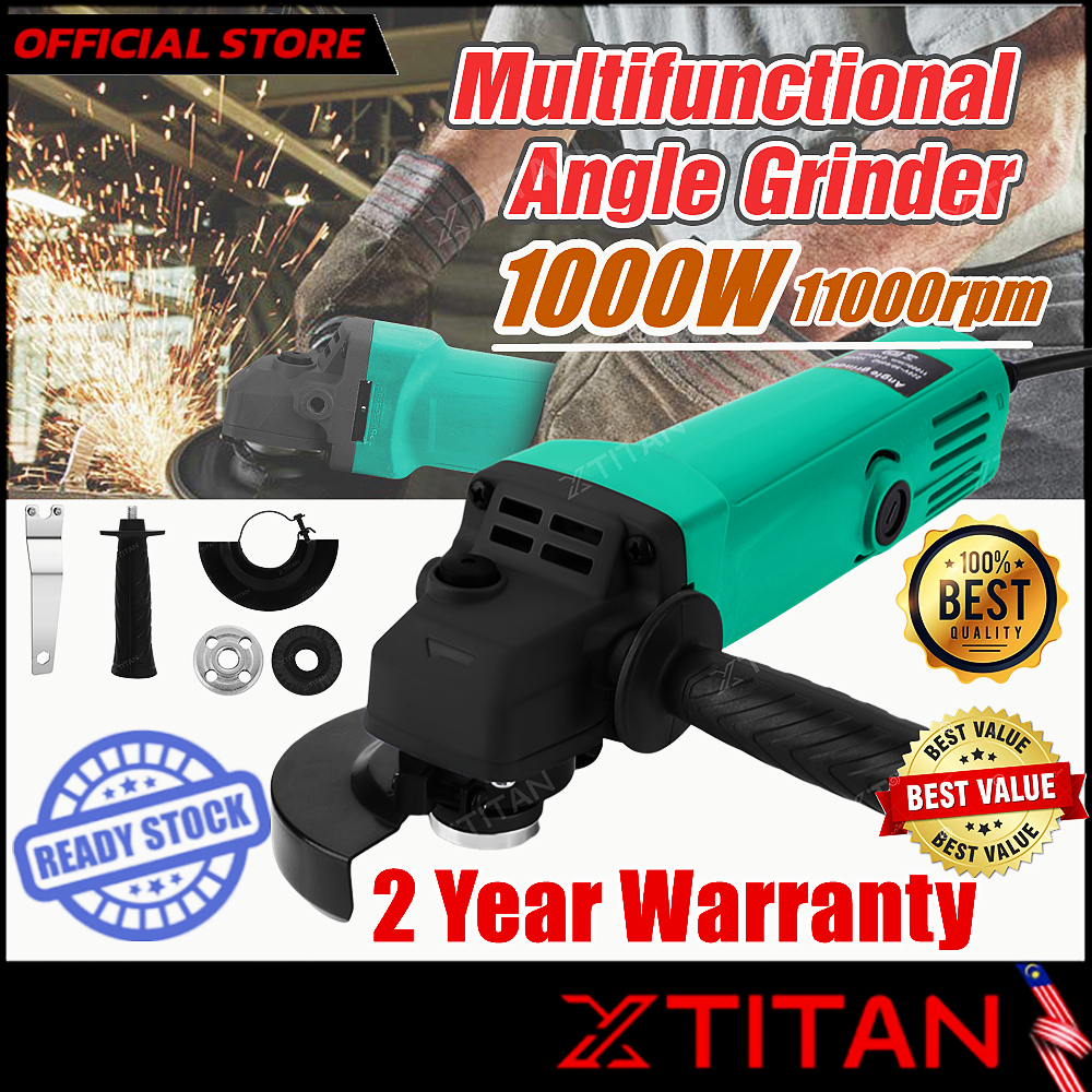 【2 Year Warranty】1000W 220V Grinder Angle Grinder Cut Metal Grender
