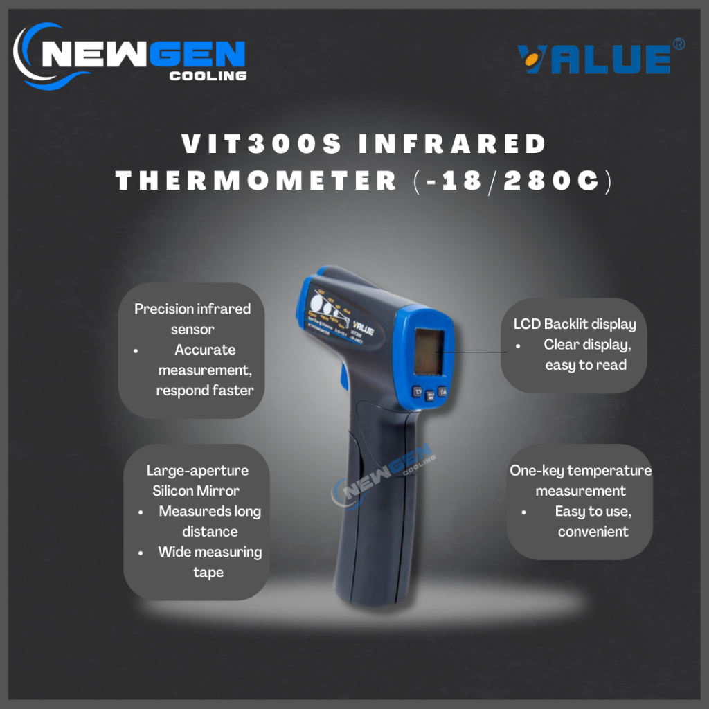 VALUE® VIT300S Infrared Thermometer (18/280°C) Shopee Malaysia