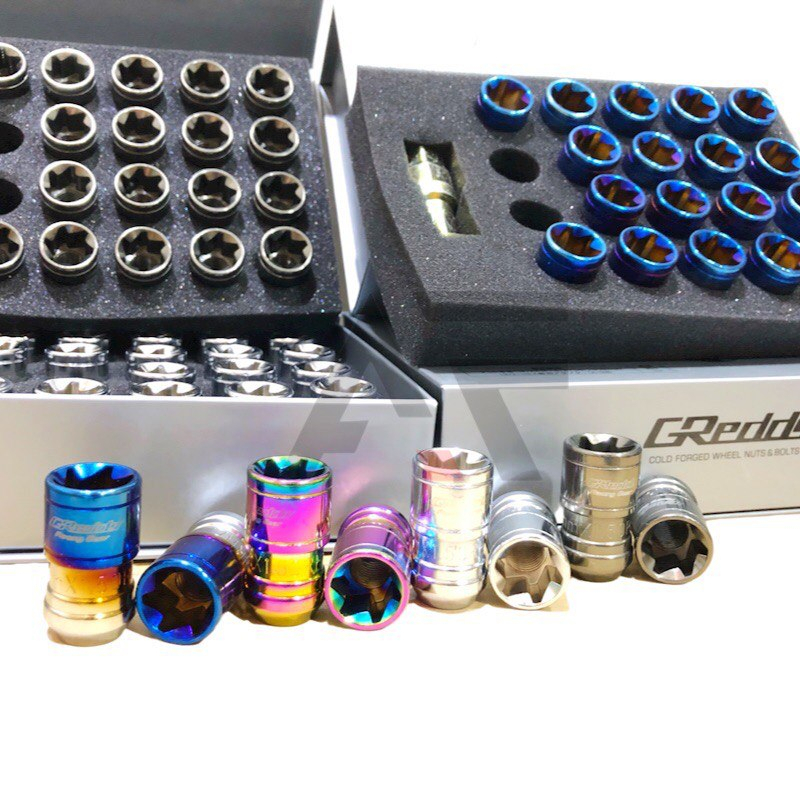 GREDDY CYCLONE Wheel Nut Heavy Duty (Material Steel) Racing Nut Proton ...