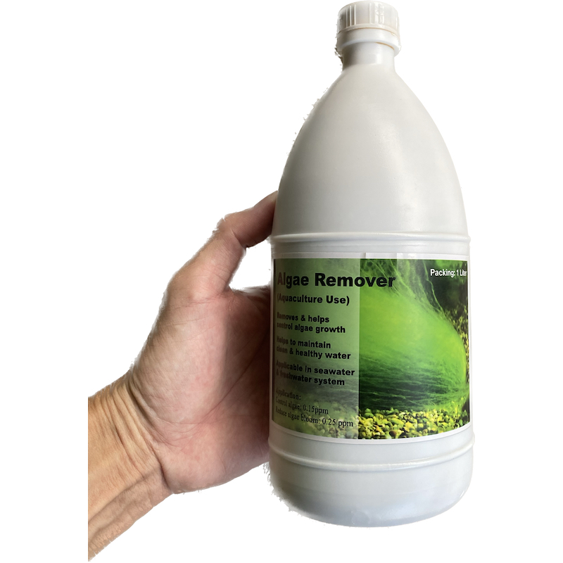 Algaecide Algae Remover for Aquaculture Shrimp Pond Kolam Udang Ikan 1L