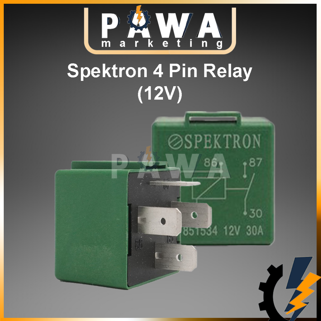 Pawa Spektron Original Proton Saga BLM FLX Savvy Waja 4 Pin Fan Relay