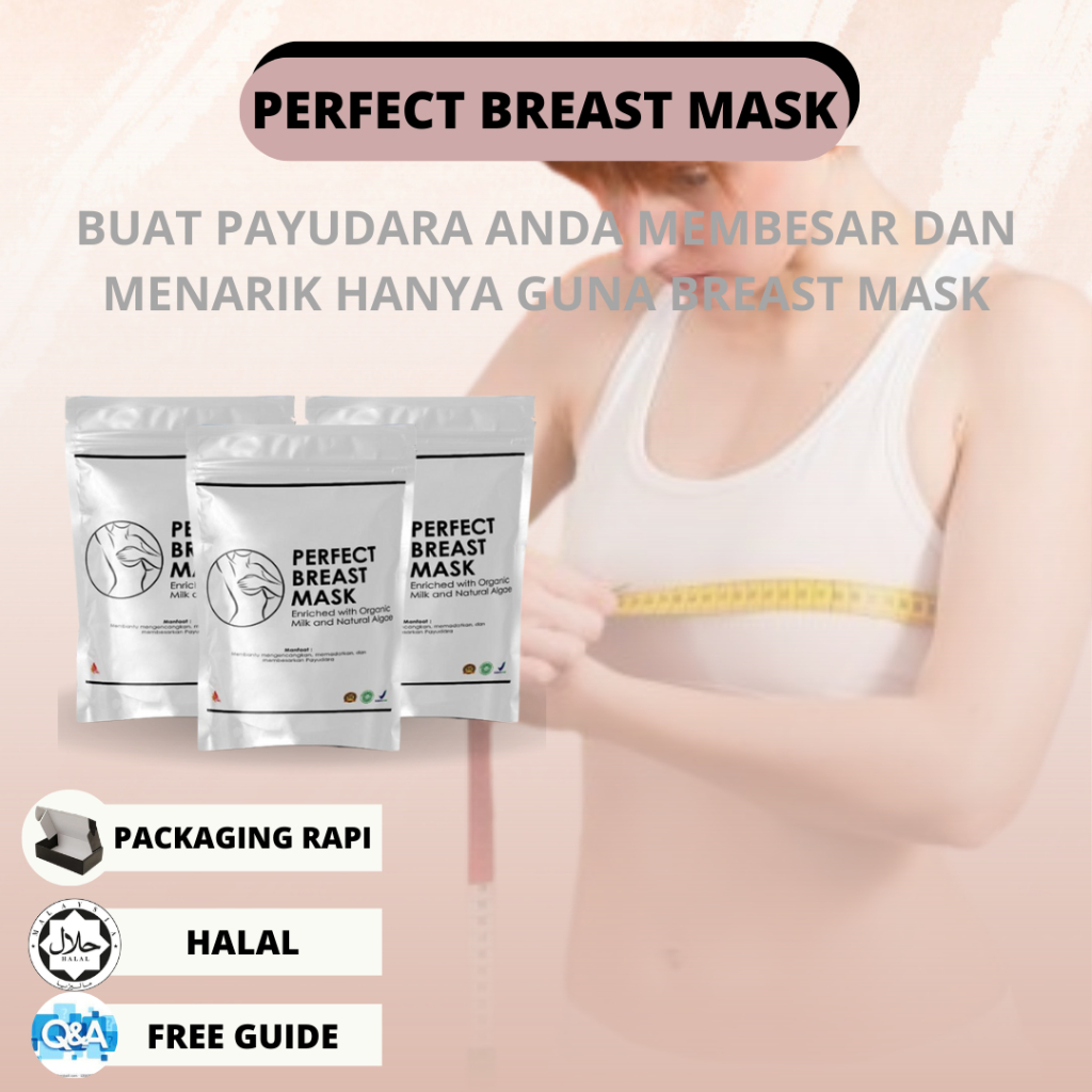 Masker Pembesar Payudara Perfect Breast Mask Halal Dan Lulus Kkm Shopee Malaysia
