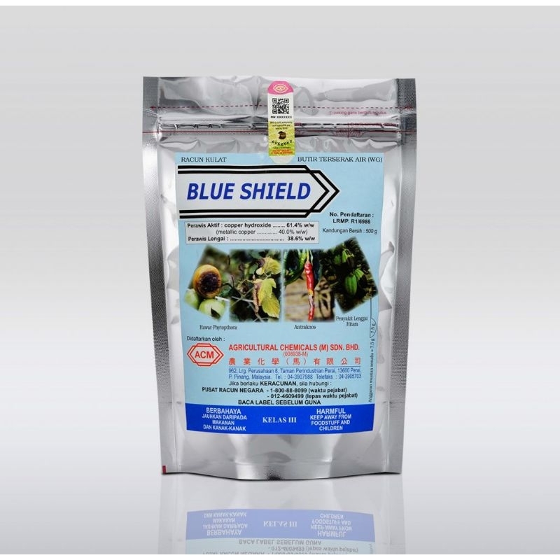 Acm Blue Shield Blueshield 500g Racun Kulat Blb Hawar Daun Bakteria Antraknos Copper 